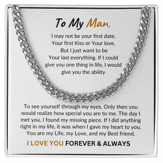 To My Man - I Love You Forever & Always - Soulmate Gift - Birthday Gift - Christmas Gift For Him