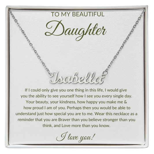 Daughter CHRISMAS Gift form Mother to Daughter Gift Personalized